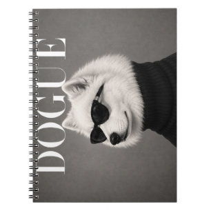 Samoyed Chic Fashion Dog Portrait Cover Notebook
