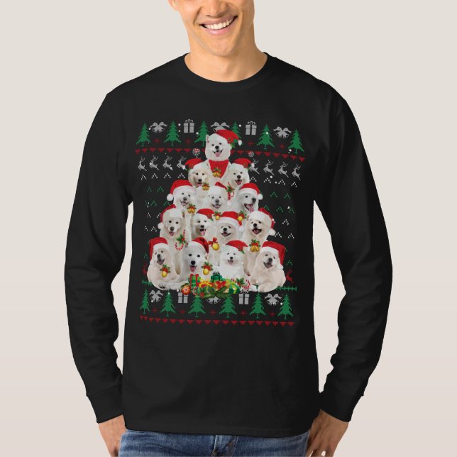 Samoyed Christmas Dog Lover Gift Ugly Sweater Xmas (Front)