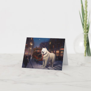 Samoyed Christmas Festive Season  Card