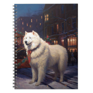 Samoyed Christmas Festive Season Notebook