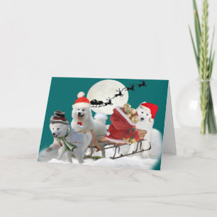 Samoyed Christmas Fun Holiday Card