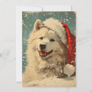 Samoyed christmas  holiday card