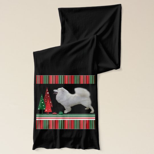 Samoyed Christmas Scarf