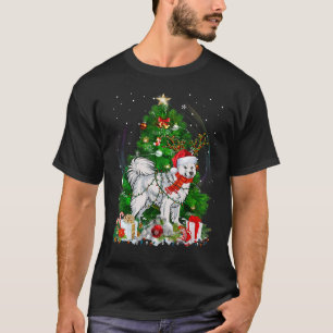 Samoyed Christmas Tree Light Pajama Dog Xmas T-Shirt