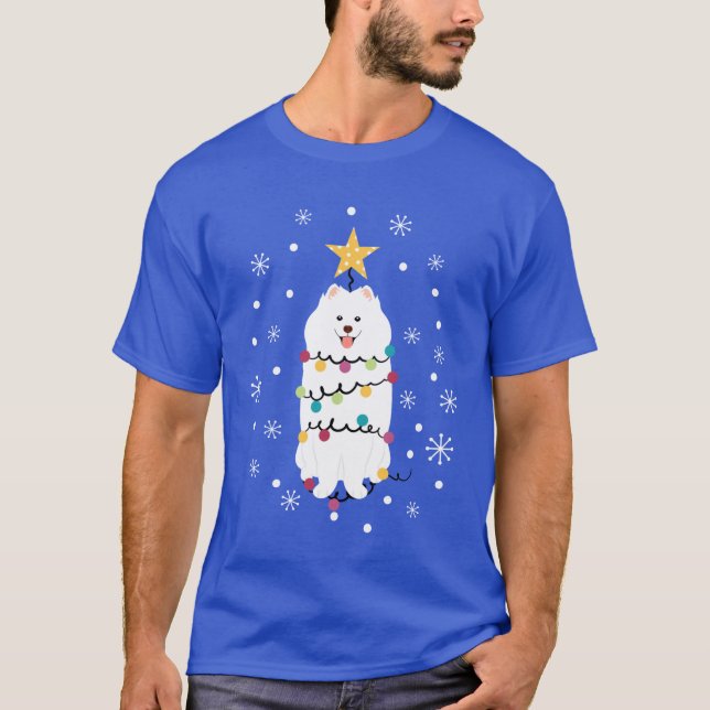 Samoyed Christmasree friends T-Shirt (Front)