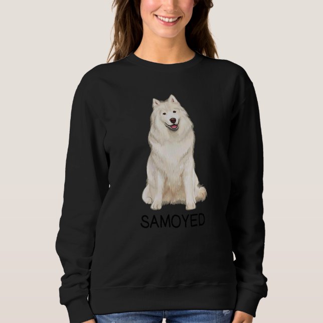 Samoyed Crazy Dog Sweatshirt (Front)