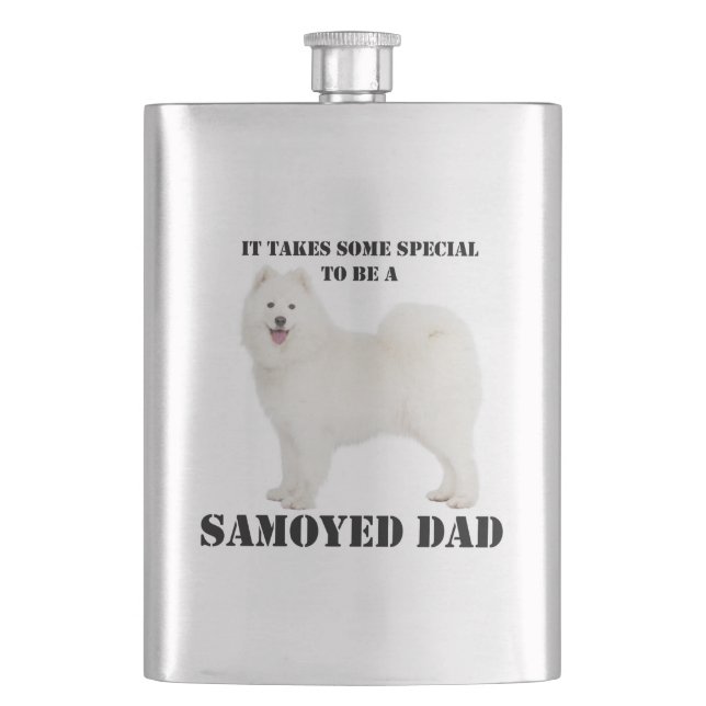 Samoyed Dad Flask (Front)