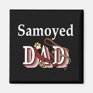 samoyed dad Magnet