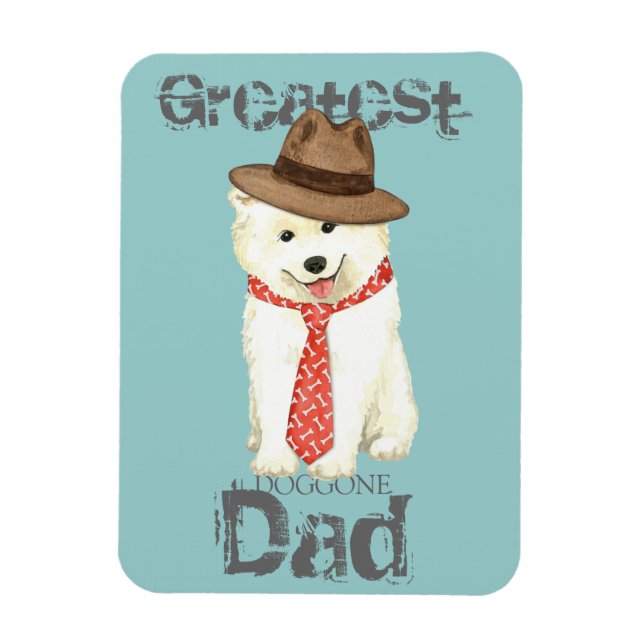 Samoyed Dad Magnet (Vertical)
