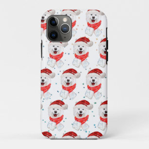 Samoyed Dog Breed Christmas Stars iPhone 11 Pro Case