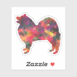 Samoyed Dog Breed Geo Silhouette Multi
