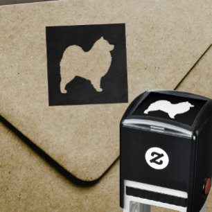 Samoyed Dog Breed Silhouette Self-inking Stamp