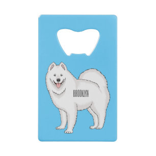 Samoyed dog cartoon illustration
