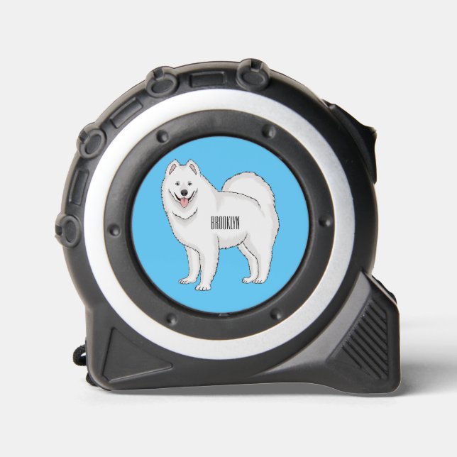 Samoyed dog cartoon illustration  1 (Front)