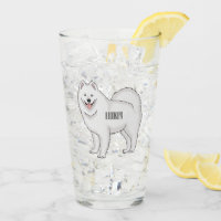 Samoyed dog cartoon illustration
