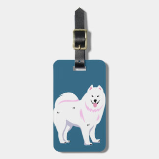 Samoyed Dog Cartoon | Luggage Tag