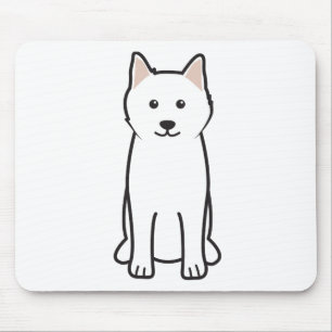 Samoyed Dog Cartoon Mouse Mat