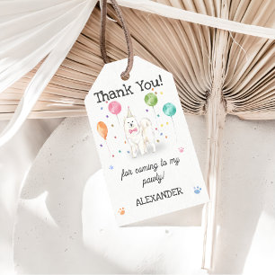 Samoyed Dog Dog Birthday Thank You Gift Tag