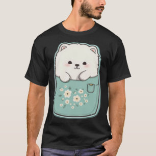 Samoyed Dog in your Pocket Dog 4 T-Shirt