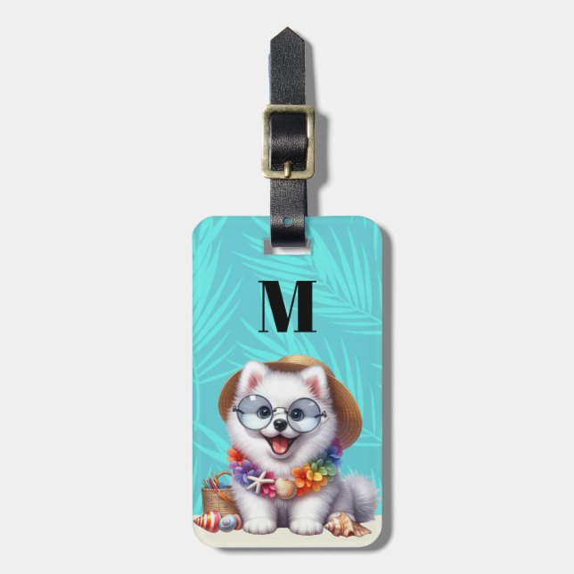 Samoyed Dog Luggage Tags (Front Vertical)