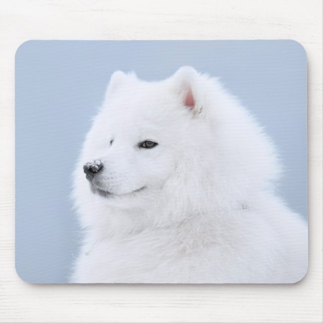 samoyed dog mouse mat (Front)