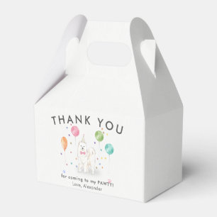 Samoyed Dog Pawty Puppy Dog Birthday Thank You  Favour Box