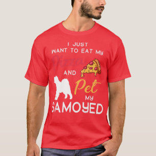 Samoyed Dog Pizza Lover Owner Christmas Birthday G T-Shirt