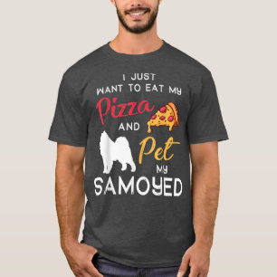 Samoyed Dog Pizza Lover Owner Christmas Birthday G T-Shirt