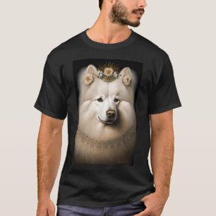 Samoyed Dog Vintage Portrait 37 T-Shirt