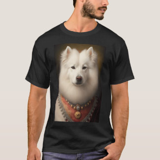 Samoyed Dog Vintage Portrait 38 T-Shirt