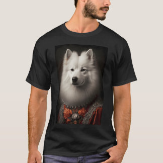 Samoyed Dog Vintage Portrait 41 T-Shirt