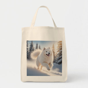 Samoyed Elegant Grocery Tote Bag