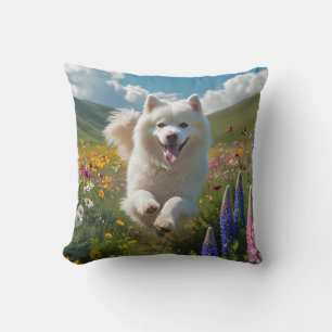 Samoyed Elegant Throw Pillow
