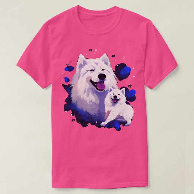 Samoyed Fathers Day T-Shirt (Design Front)