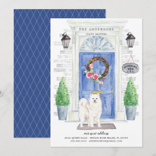 Samoyed Front Door Moving Announcement