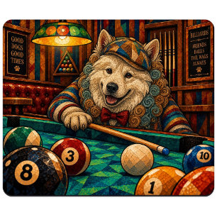 Samoyed, Geometric Mosaic Mouse Mat