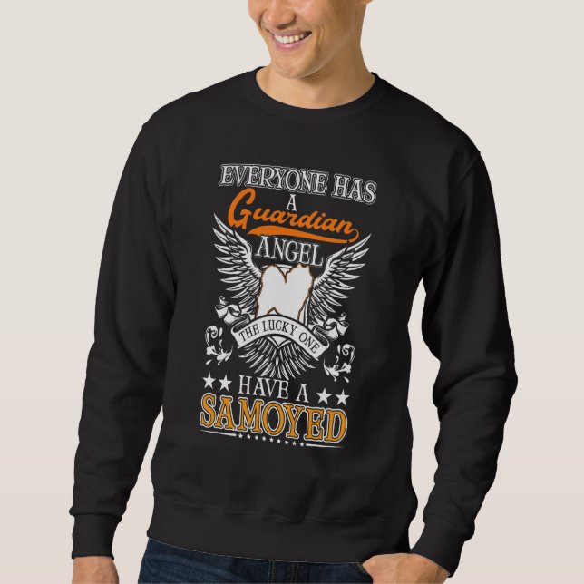 Samoyed Guardian Angel Samoyed Sweatshirt (Front)