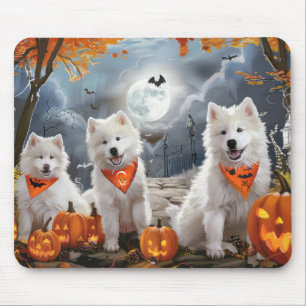 Samoyed Halloween Spooky Mouse Mat