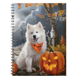 Samoyed Halloween Spooky Notebook