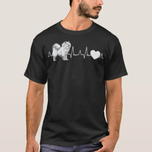 Samoyed Heartbeat Sled dog Samoyed  T-Shirt