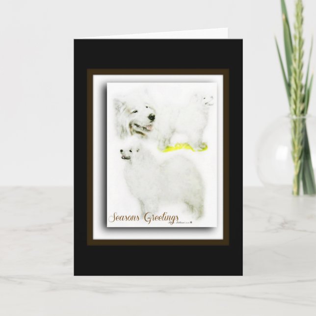 Samoyed Holiday Card (Front)