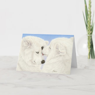 Samoyed Love Greeting Card