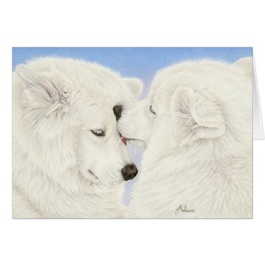 Samoyed Love Greeting Card
