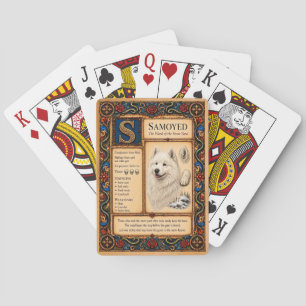 Samoyed, Mediaeval Bestiary Art Playing Cards