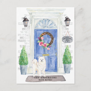 Samoyed Moving Announcement Postcard