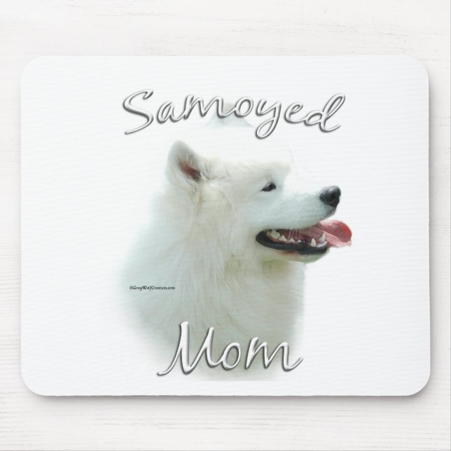 Samoyed Mum 2 Mouse Mat (Front)