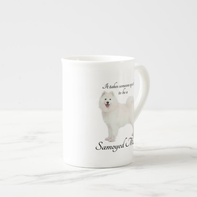 Samoyed Mum Bone China Mug (Front Right)
