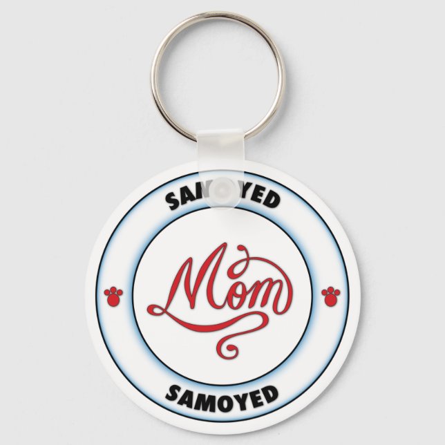 SAMOYED mum Key Ring (Front)
