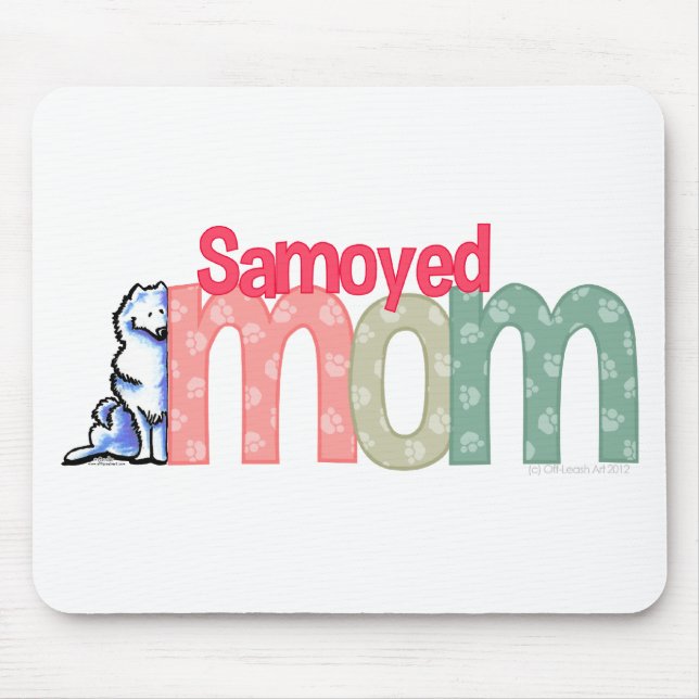 Samoyed Mum Mouse Mat (Front)