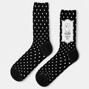 Samoyed Mum (white) Cute Funny Dog Mum Socks